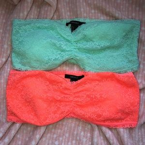 TWO lace bandeaus - Juniors